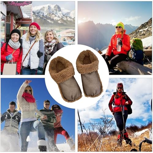 Palmilhas quentes, inserções de chinelo,1 par de inserções de sapato quentes de pelúcia - Forros pel