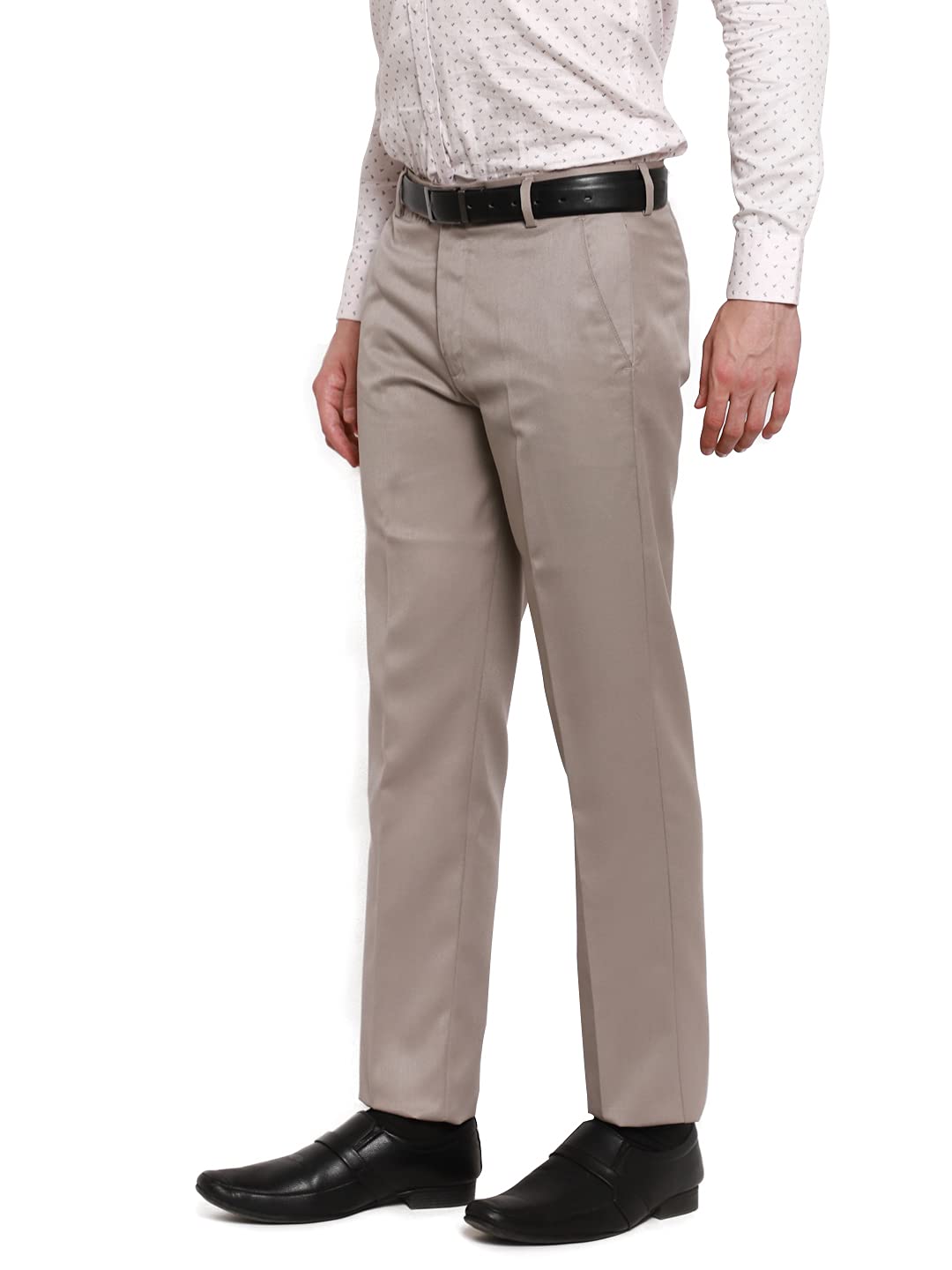 cliths Men's Solid Black Slim Fit Formal Trouser, Formal Pants for Men Office Wear-picture-44