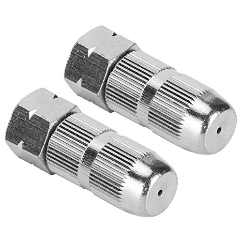 2Pcs G3/8 DN10 Stainless Steel Sprayer Nozzle Adjustable Sprayer Nozzle Tips High Pressure Atomizing Spray Head Irrigation Tool for Courtyard Garden
