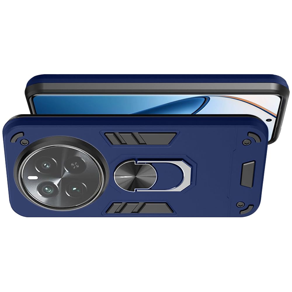 Armor Defender Case | Rotating Ring Holder & Kickstand in-Built | Military Grade Armor | 360 Degree Protection Back Cover for Realme 12 Plus 5G / Narzo 70 Pro 5G / P1 5G (Blue) Armor Defender Case | Rotating Ring Holder & Kickstand in-Built | Military Grade Armor | 360 Degree Protection Back Cover for Realme 12 Plus 5G / Narzo 70 Pro 5G / P1 5G (Blue)