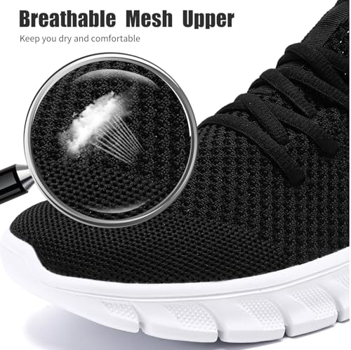 Image of Mens Running Shoes Slip On Tennis Walking Sneakers Workout Athletic Lightweight Casual Sport Shoes