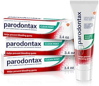 Parodontax Clean Mint Toothpaste For Gum Health, Helps Cavity Prevention, Anticavity And Antigingivitis - 3.4 Oz x 3