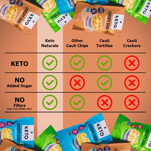 Cauliflower Chips Keto bites cauliflower thins Variety Pack 4 Pack healthy vegetable chips & crisps gluten free cauliflower bites snacks, ketogenic diet friendly, mediterranean, vegan, paleo - Thumbnail 5
