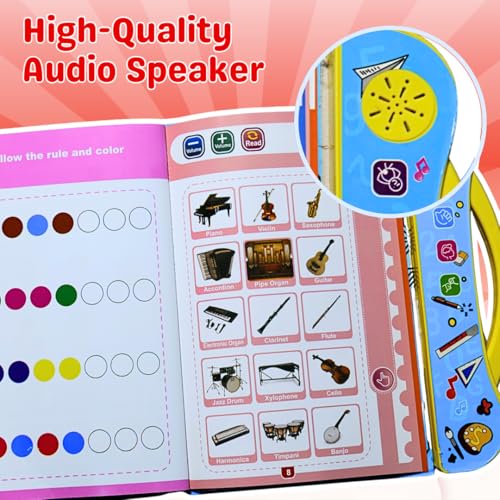 Image of Smart Readers Early Learning Study E-Book (for Kids 3-7 Years) | Interactive Learning & Speech Development | Screen-Free Educational Toy for Toddlers