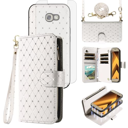 Coque Samsung Galaxy A5 2017 Asuwish protection portable ZSZXCXDK blanc