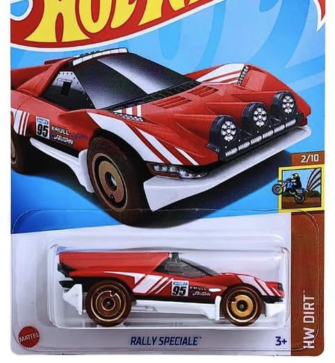 Image of hw Die-Cast 1:64 for Ages 3 and up (Rally Speciale | HW Dirt | Red)