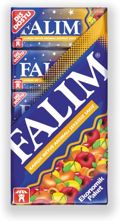 Falım 5'li Karışık Meyve Aromalı Şekersiz Sakız 35 gr