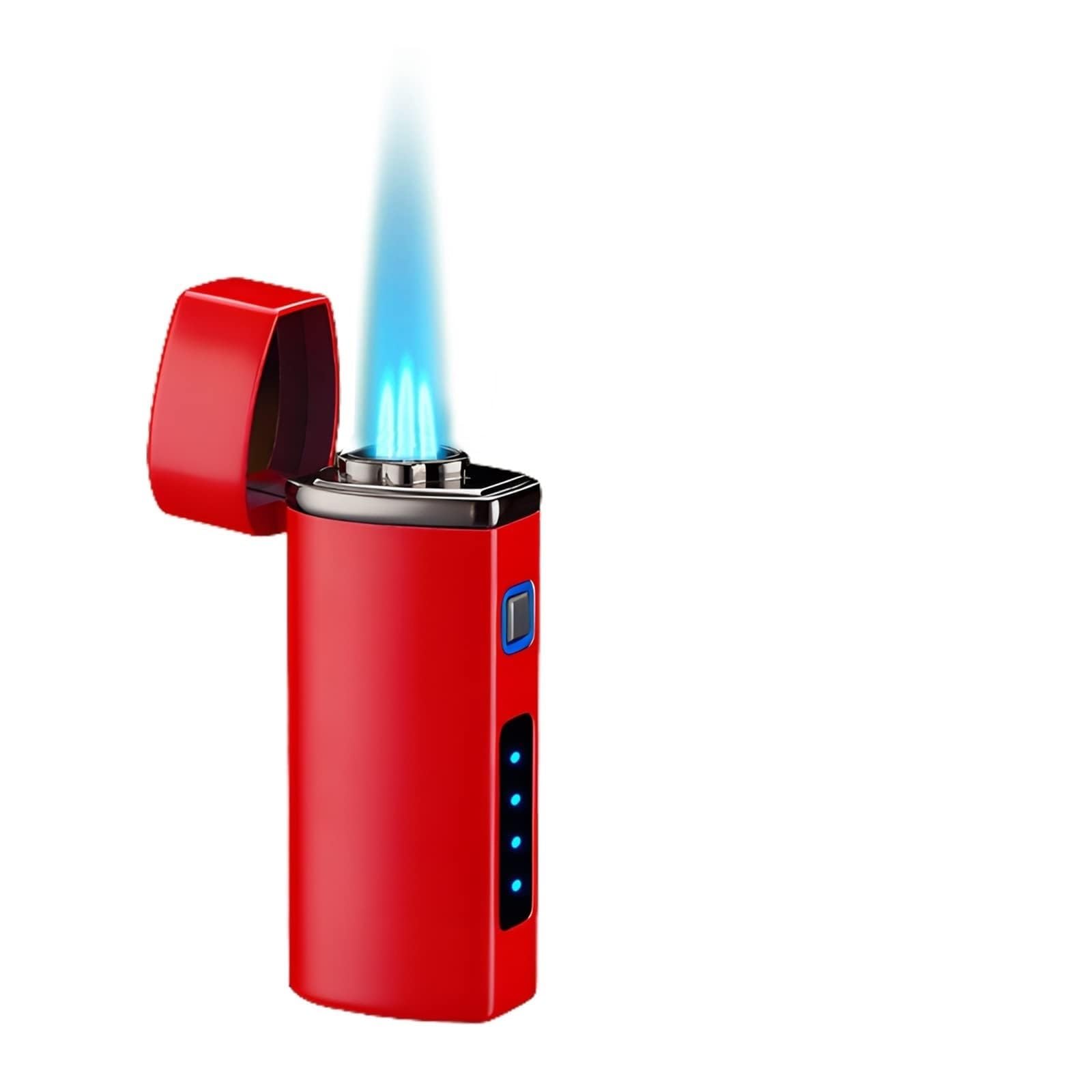 Encendedor de butano elegante con sensor táctil inteligente y triple jet