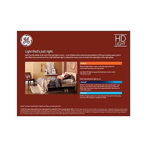 Ge Relax 2-Pack 65 W Equivalent Dimmable Warm White Br40 Led Light Fixture Light Bulb #TOP2