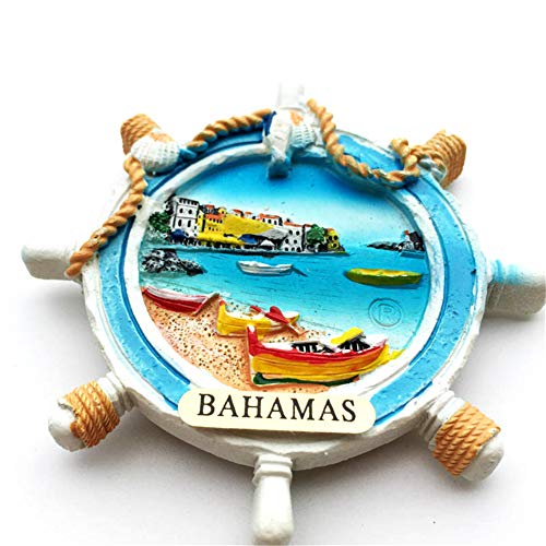 Imán decorativo Bahamas 3D de resina artesanal miniatura 2