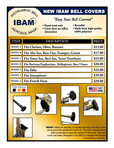 image for IBAM Baritone/Euphonium Bell Cover - Also Fits Mellophone and Bass Tro