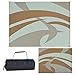 Reversible Mats 159127 Brown/Beige 9'x12' Swirl Patter Mat