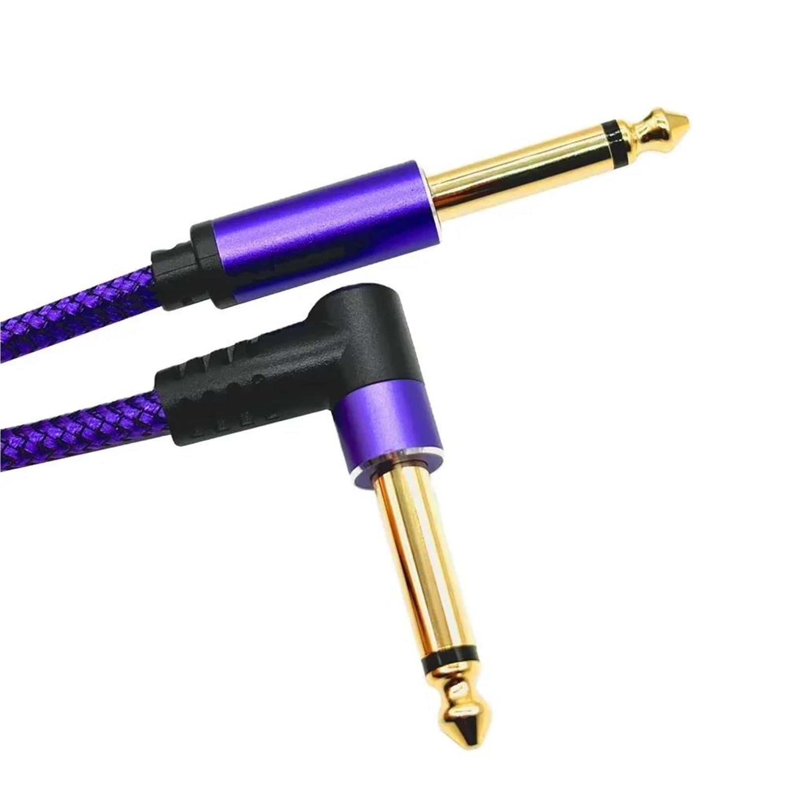 Cable De Instrumento Profesional Amplificador Alambre 6,35 Mm Para Guitarra Eléctrica Fácil Tocar | Cable de guitarra (morado, 5 m)