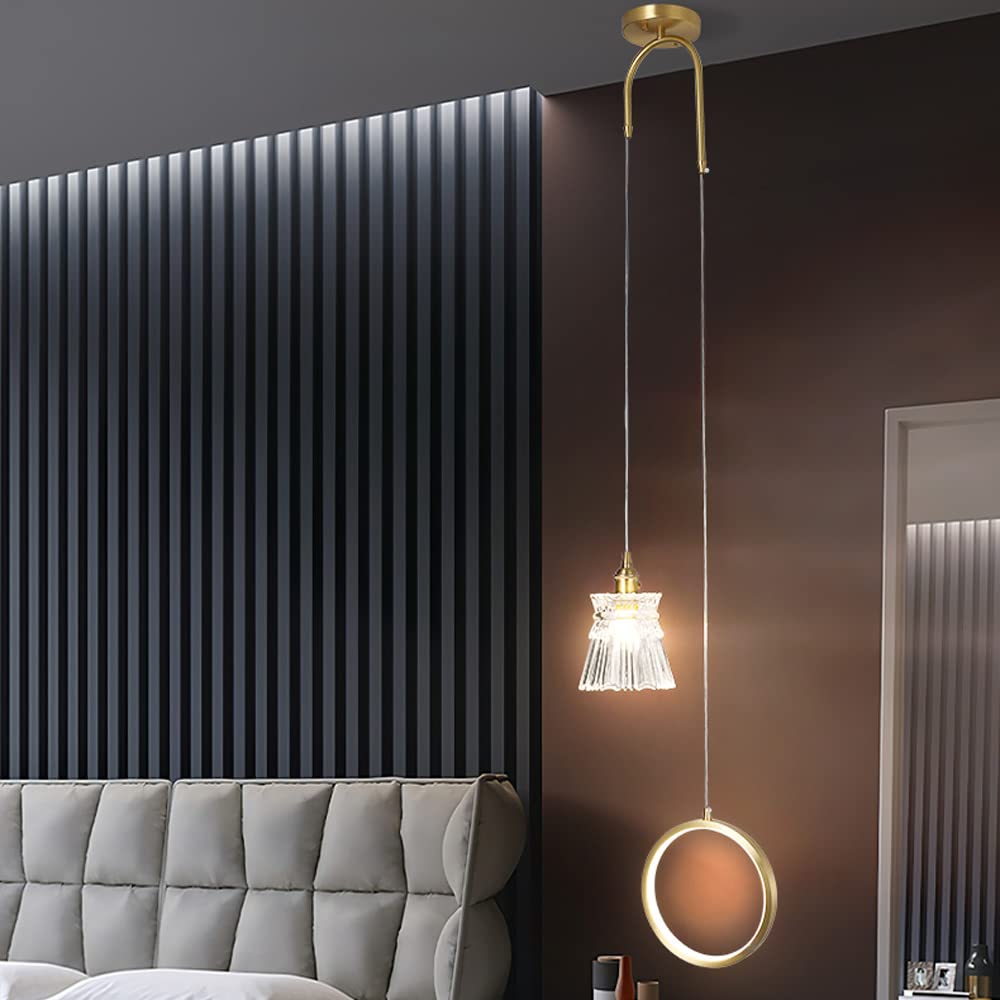 Suspension LED avec intensité variable et hauteur ajustable pour salle à manger