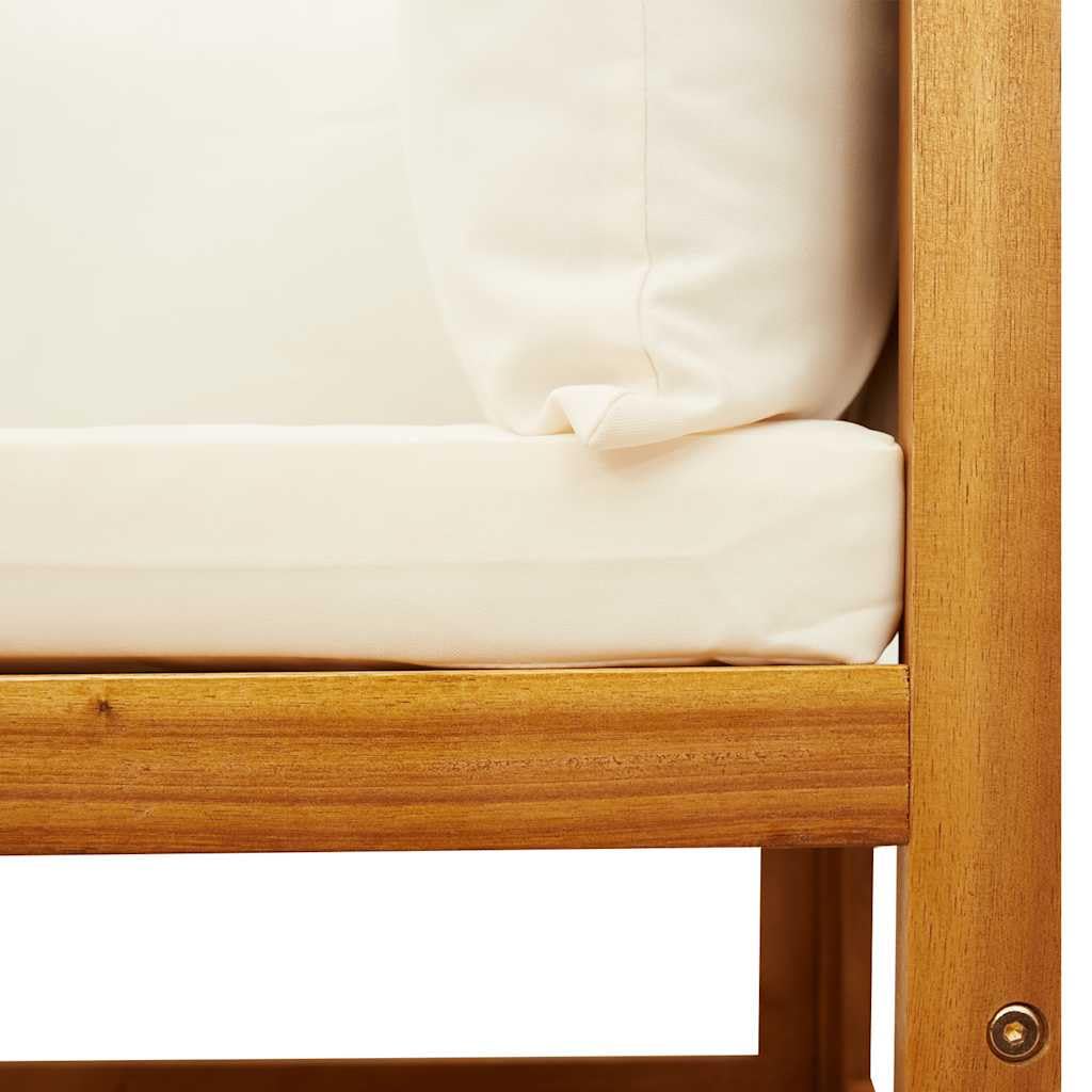 3-częściowy zestaw sofy ogrodowej, drewno akacjowe i rattan, modułowy, z poduszkami, meble ogrodowe na balkon, taras, do ogrodu, łatwy w pielęgnacji