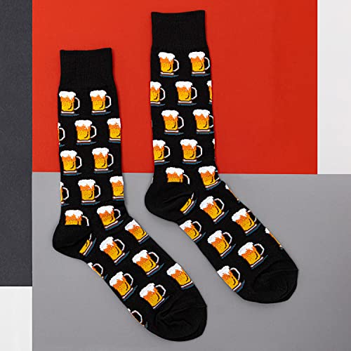 Hot Sox Men's Fun Cocktail Drinks Crew Socks - 1 Pair Pack - Happy Hour Cool & Funny Novelty Gifts4