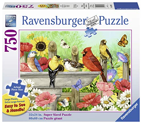 Ravensburger Bathing Birds 750 Piece Large Format Jigsaw Puzzle for Adults - 19937 - Every Piece is Unique, Softclick Technology Means Pieces Fit Together Perfectly