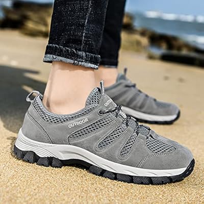 Waterproof Hiking Boots for Men Outdoor Lightweight Trekking Trails Shoes Backpacking Mountaineering Boots