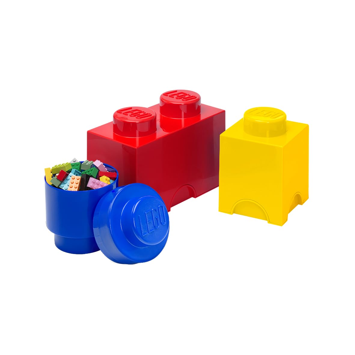 Room Copenhagen Mattoncino Lego Multipack S, contenitori impilabili, Set di 3 Pezzi, Multicolore, One Size, 3 unità