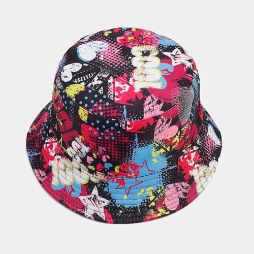 Image of Quanhaigou Bucket Hat for Men Women,Packable Reversible Printed Sun Hats,Fisherman Outdoor Summer Travel Hiking Beach Caps