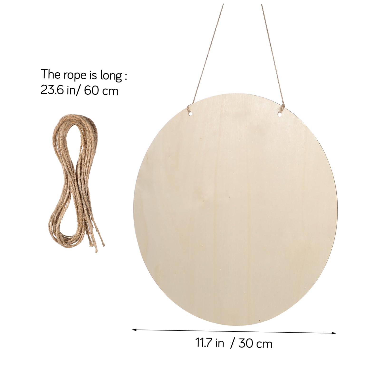 PLAFOPE Dischi in Legno Tondi per Artigianato Rustici Bordi Arrotondati Confezione da 15 Set per Decorazioni la Casa e Natale