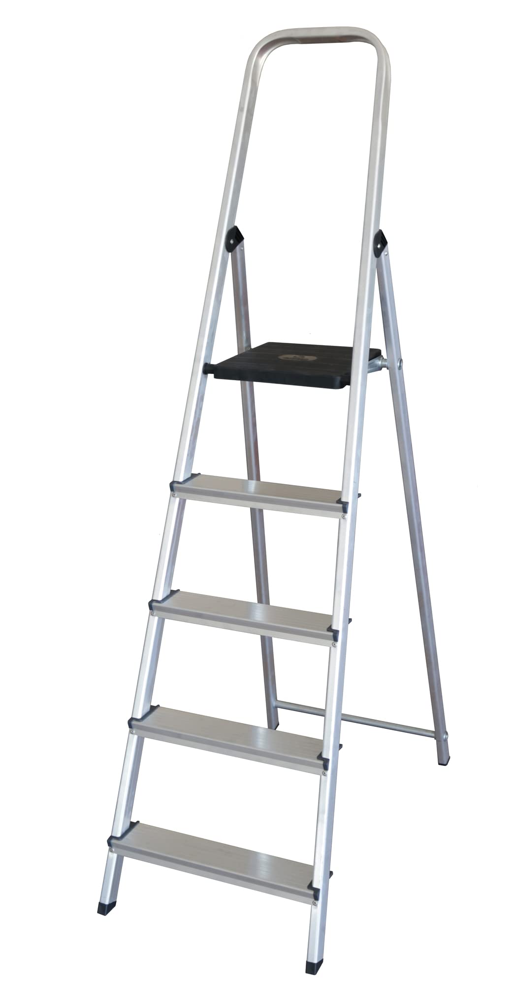 Escalera de 5 peldaños de aluminio para trabajo, SOQAL