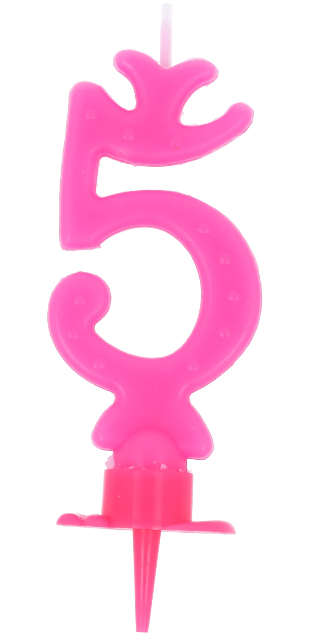 Happy Birthday Candle Pink No. 5