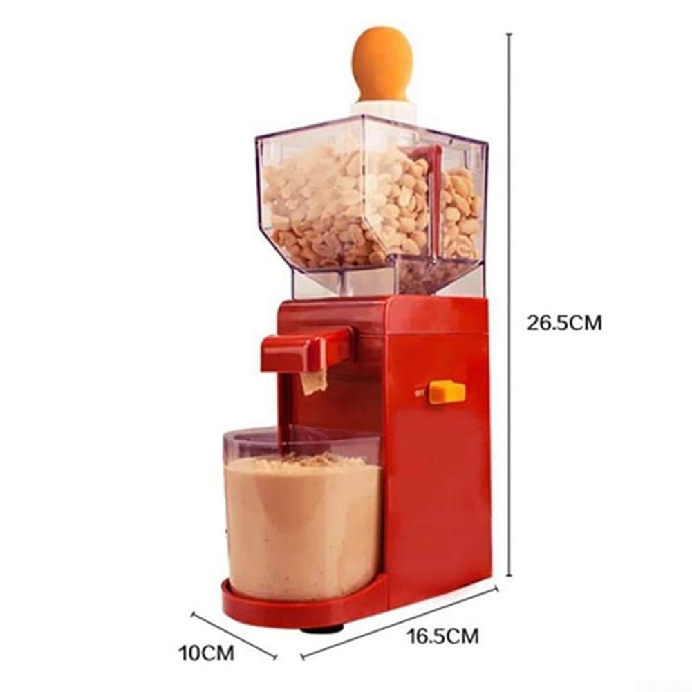 Yuanpgky Moulin à noix et beurre d'arachide, machine en plastique pour pâte à tartiner lisse de noix de cajou, amande, noisette, noix et tournesol (réglementation européenne)