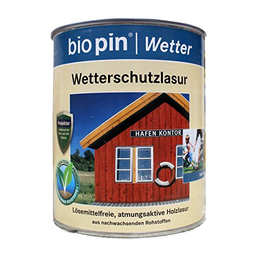 Preisvergleich Produktbild biopin Wetterschutzlasur kiefer 0.75 L, 22421