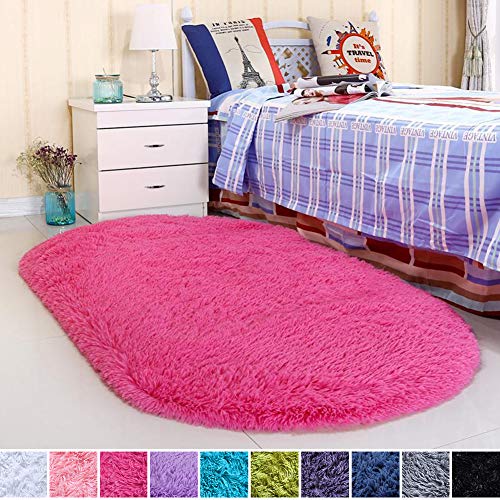 Noahas Ultra Soft Velvet Bedroom Rugs Kids Room Carpet Modern Shaggy