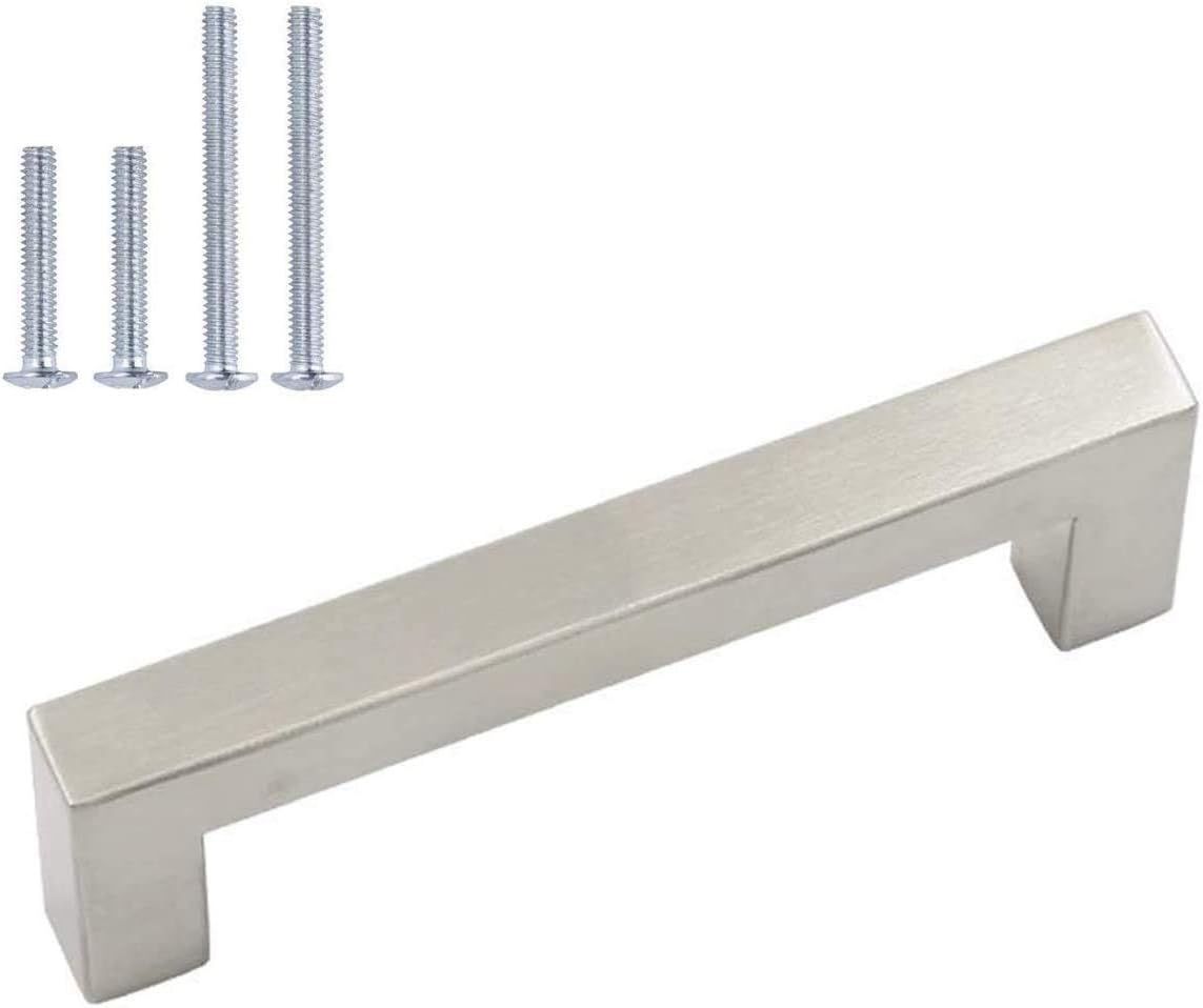 Authentic Crazy Deals Satin Nickel Cabinet Hardware Euro Style Bar Handle Pull - 3" Hole Centers, 3-3/5" Overall Length Cabinet Pull, Pack of 30 Authentic Crazy Deals Satin Nickel Cabinet Hardware Euro Style Bar Handle Pull - 3" Hole Centers, 3-3/5" Overall Length Cabinet Pull, Pack of 30