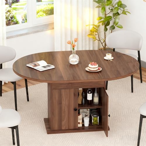 VAXZOFI Extendable Round Dining Table