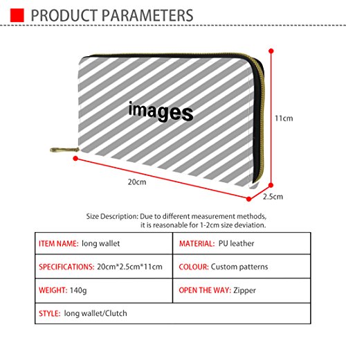 Xhuibop Halloween Cute Ghost Women Wallets Rfid Blocking Teen Girls Holiday Gifts Long Wallet with Zipper Leather Cash Storage Largge Capacity Card Holder Ladies Clutch Purse4