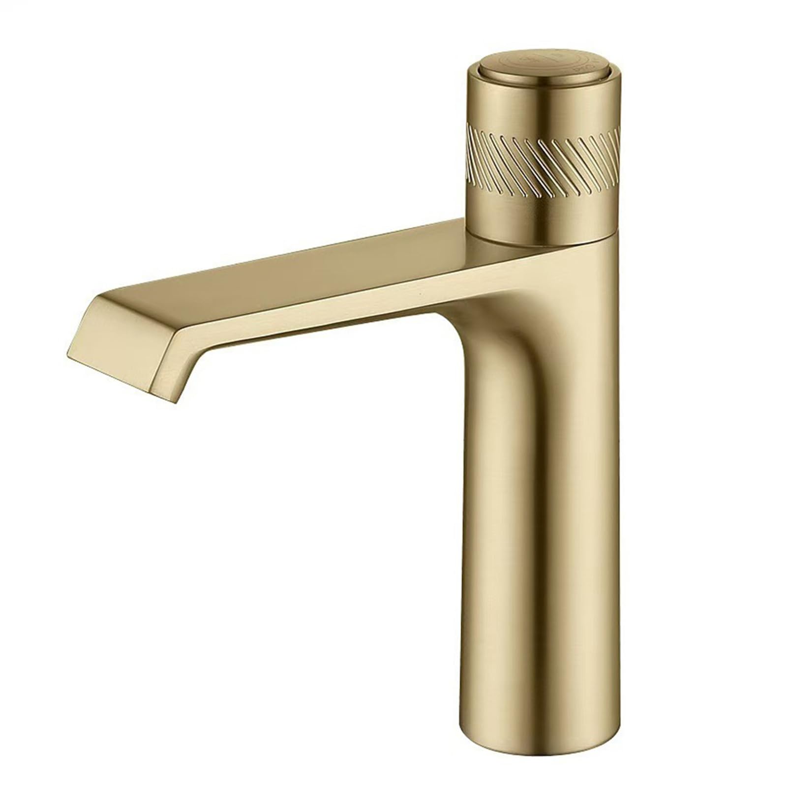 FQWNCIEG Bathroom Sink Taps Basin Mixer Tap Waterfall Basin Tap Brushed Gold Brass Taps for Bathroom Basin
