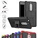 Nokia 5 Case,Mama Mouth Shockproof Heavy Duty Combo Hybrid Rugged Dual Layer Grip Cover with Kickstand for Nokia 5 5.2 inch 2017 (with 4 in 1 Packaged),Black