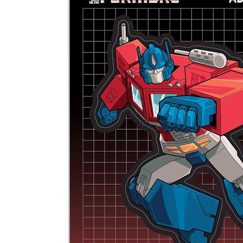 Image of Hasbro Transformers Optimus Prime Adhesive Vinyl Decal - Fun Transformers Sticker for Car, Window or Laptop