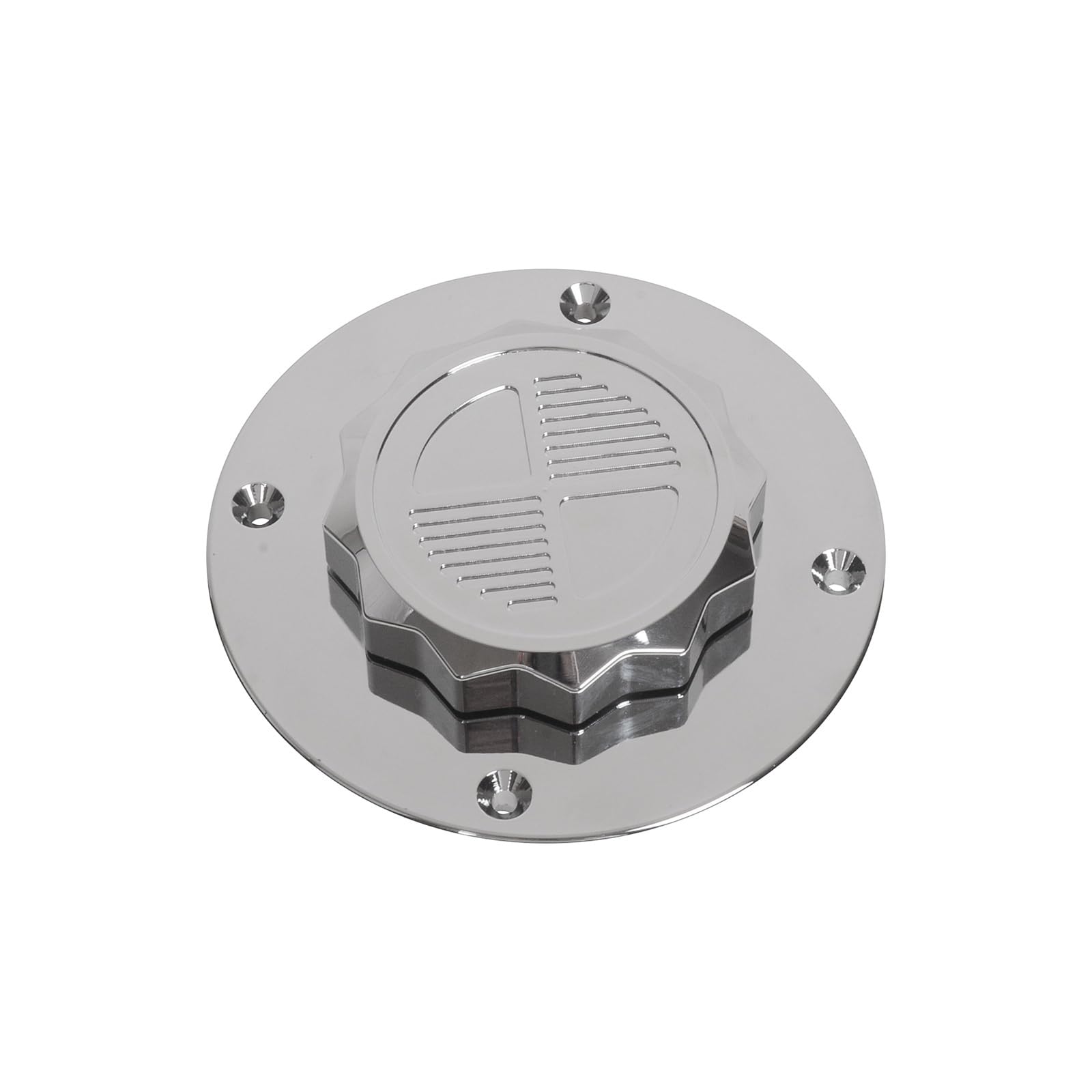 Tapa Tanque Combustible Motocicleta Tapa Aceite CNC Cubierta Tanque Gasolina Combustible Ubierta Protectora Aluminio Negra Para B&MW K Para La Serie K75(Silver)