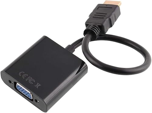 Miniatura 3 de Toptekits HD 1080P HDMI macho a VGA D-SUB 15 pines hembra convertidor de vídeo adaptador chipset PC DVD HDTV PS3 proyector negro