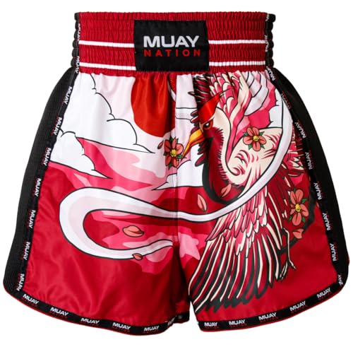 Short de Muay Thai d'entraînement boxe et kickboxing coupe ajustée mixte