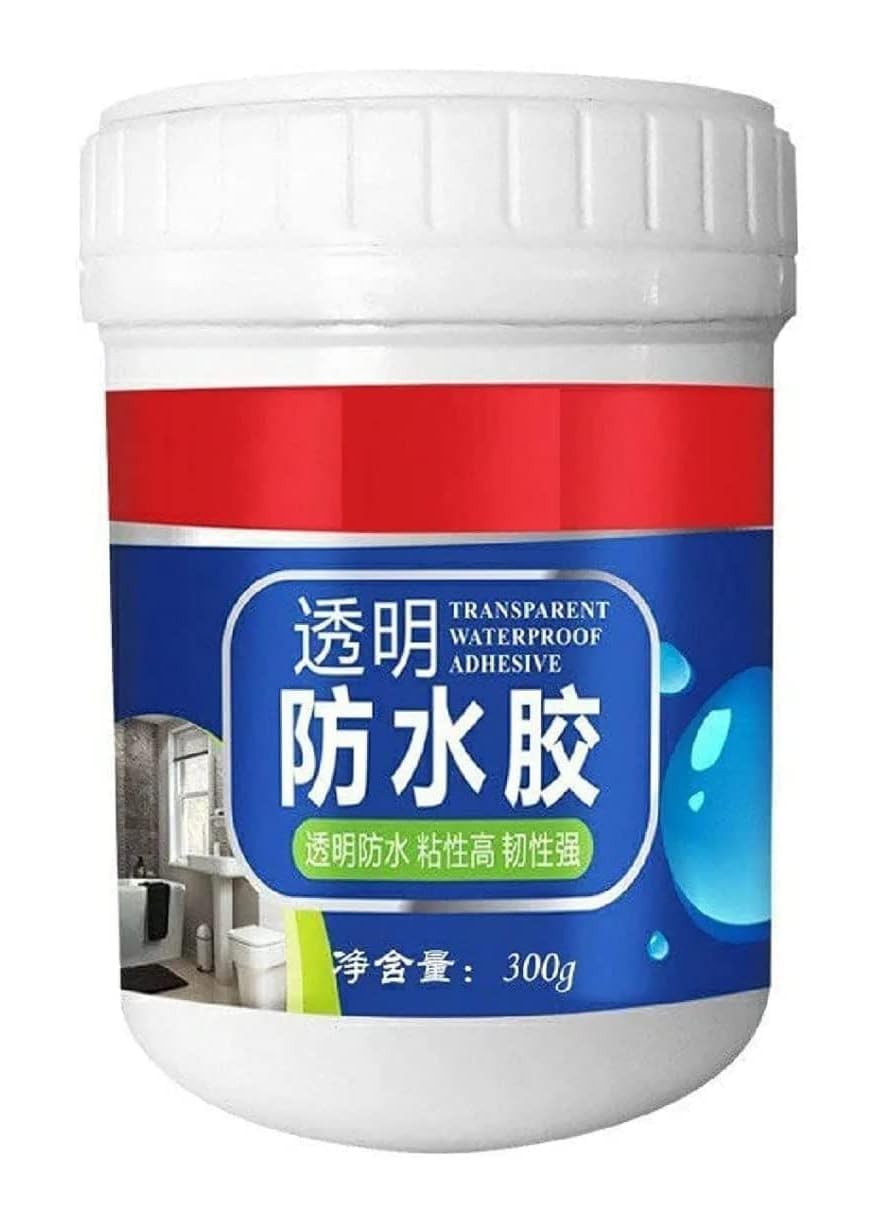 Crack Seal Agent 300gm with Brush Transparent Waterproof Roof Leakage Crack Seal Agent Roof Water Leakage Solution Water Proof Solution Transparent Solution Waterproofing for Pipe Wall Tiles-image-14