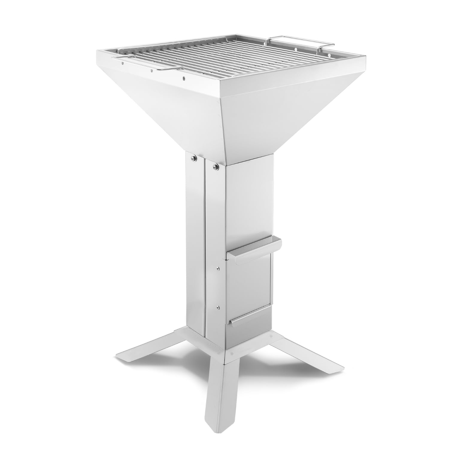 THÜROS T3 4-Fuß Edelstahl Holzkohle Gartengrill