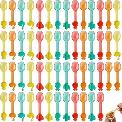 54 Ice Cream Spoons Mini Dessert Spoons Assorted and Practical for Party Hosts and Dessert Lovers