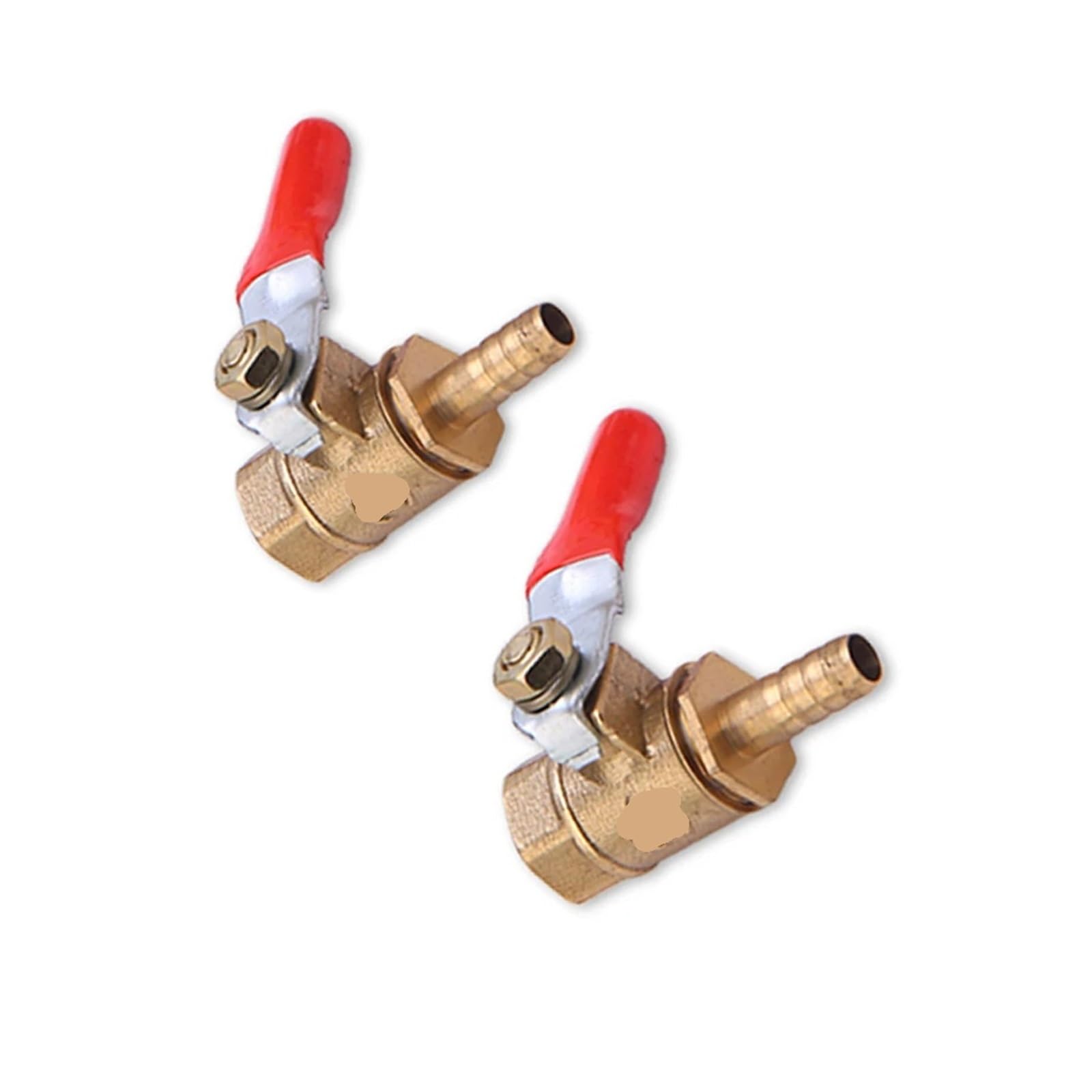 Robinet à bille femelle 1/4 en laiton avec raccord cannelé 8mm quart de tour