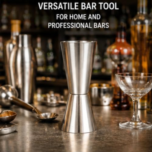 Image of Stainless Steel Cocktail Jigger 30 /60 ml Double Sided Peg Shot Measure Tool