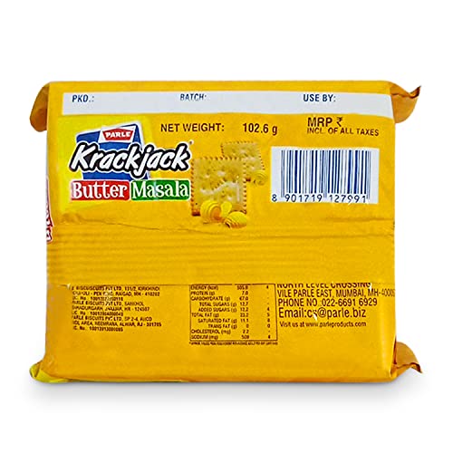 Image of Parle Krackjack Butter & Masala Sprinkled Crackers, 100g