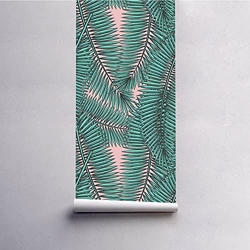 Décoration murale adhésive 312x219 cm style tropical chic