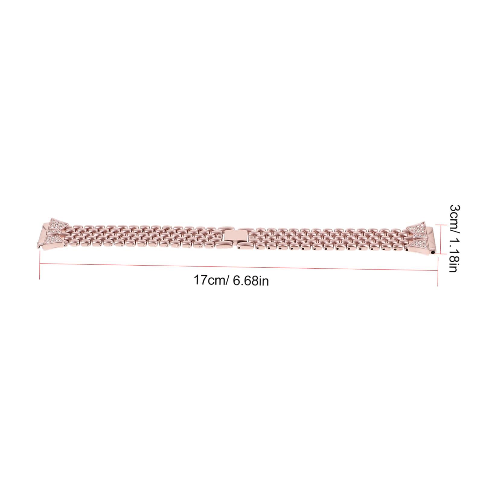 Gadpiparty Armband Aus Edelstahl Smart-uhrenarmband Mit Strass Armband Für Uhr Ersatzarmband Gurt B5 Stahlband Diamant