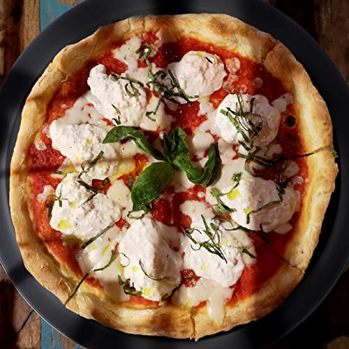 Beasea 10 Inch Pizza Pan With Holes - Perforated Aluminum Alloy Round Vented Crisper for Oven, Baking Tray Bakeware for Home Restaurant Kitchen