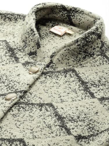 Image of Aarika Womens Winter Wear Lemon Colour Abstract Woolen Cardigan