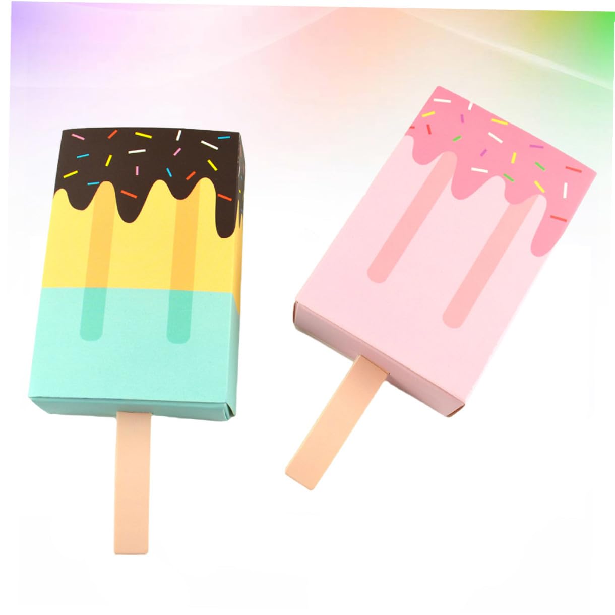 Scatole Regalo Scatole Dolci in Carta 100 Pezzi Forma Gelato Blu e Rosa Confezioni Regalo Originali per Feste Compleanno
